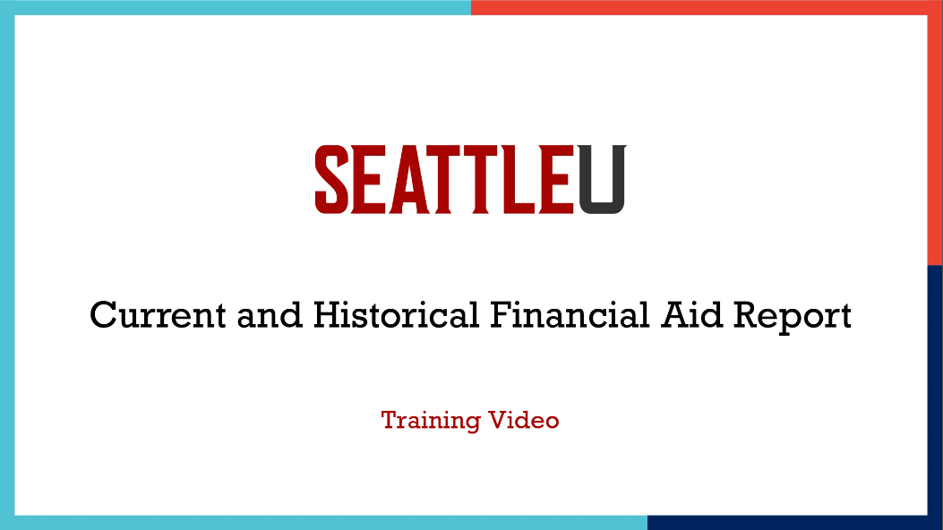 Current and Historical Financial Aid Report Thumbnail